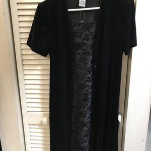 Little Black Velvet Dress